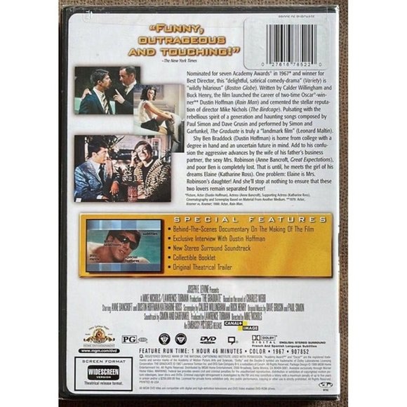 The Graduate (Special Edition) - DVD - NEW - Dustin Hoffman - Picture 2 of 3